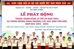 Ứng Thiên lan tỏa yêu thương trong Tháng hành động vì trẻ em 2026