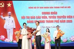 Chung khảo Hội thi Báo cáo viên, tuyên truyền viên giỏi Đảng bộ UBND thành phố Hà Nội