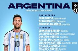 Messi dẫn đầu dàn sao Argentina dự World Cup 2026
