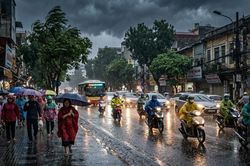 Thời tiết hôm nay 29.5: Hà Nội và các tỉnh Bắc Bộ mưa to