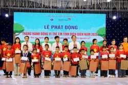 Điện Biên phát động Tháng hành động Vì trẻ em năm 2026
