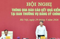 Hội nghị thông qua báo cáo kết quả kiểm tra tại Ban Thường vụ Đảng ủy Chính phủ