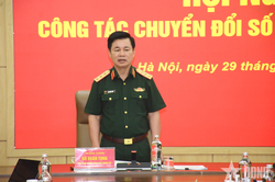 Thượng tướng Đỗ Xuân Tụng chủ trì Hội nghị công tác chuyển đổi số trong Tổng cục Chính trị