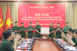 Đo&agrave;n tuyển thủ Bộ CHQS tỉnh Quảng Ninh sẵn s&agrave;ng tham gia Hội thao Xạ thủ bắn tỉa Qu&acirc;n khu 3