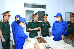 Đoàn công tác Tổng cục Hậu cần - Kỹ thuật kiểm tra tại Kho K866
