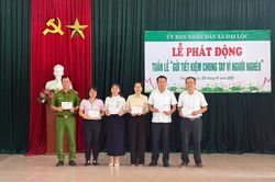 Xã Đại Lộc phát động Tuần lễ 'Gửi tiết kiệm chung tay vì người nghèo'