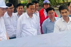 Đồng chí Nguyễn Văn Thọ khảo sát thực địa, tháo gỡ vướng mắc các dự án chậm tiến độ