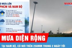 Nam bộ có mưa vừa và dông, có nơi trên 250mm trong 2 ngày tới