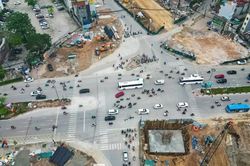 Hà Nội: Điều chỉnh giao thông tại nút giao La Thành - Nguyễn Chí Thanh để thi công metro số 5