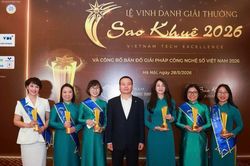 6 giải pháp ngân hàng số của BIDV đạt giải Sao Khuê 2026
