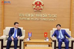 Lãnh đạo VKSND tối cao tiếp Phó Đại sứ Cuba tại Việt Nam