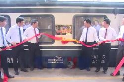 Ra mắt 'Đoàn tàu chuyên xa QT3/4' trên hành trình Hà Nội-Thái Nguyên