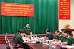 Đại tướng Nguyễn Trọng Nghĩa làm việc với Bộ Tư lệnh Quân khu 9
