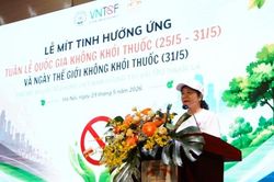 Lan tỏa thông điệp bảo vệ sức khỏe cộng đồng, xây dựng giảng đường không khói thuốc