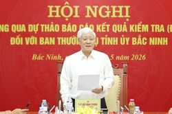 Bộ Chính trị thông qua dự thảo báo cáo kết quả kiểm tra đợt 2 tại Bắc Ninh