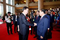 Gặp mặt thanh niên 5 tỉnh Việt - Trung tham gia 'Hành trình đỏ'