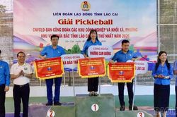 Bế mạc Giải Pickleball công nhân, viên chức, lao động năm 2026 khu vực phía Bắc tỉnh Lào Cai