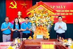 Gặp mặt Đoàn đại biểu dự Đại hội Công đoàn Việt Nam lần thứ XIV