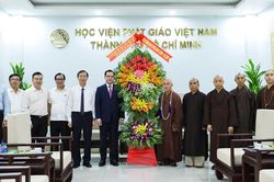 Bộ trưởng Bộ Dân tộc và Tôn giáo thăm Học viện Phật giáo VN tại TP.HCM và tổ đình Vĩnh Nghiêm