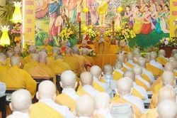 Tăng Ni phường Hạnh Thông, Gò Vấp, Thông Tây Hội, An Nhơn, An Hội Tây và An Hội Đông khai khóa An cư kiết hạ