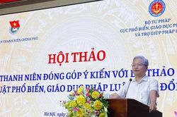 Thanh ni&ecirc;n giữ vai tr&ograve; n&ograve;ng cốt trong phổ biến, gi&aacute;o dục ph&aacute;p luật
