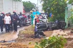 Tai nạn giao thông 29/5: Xe phân khối lớn mất lái lao lên lề đường, 2 người thương vong