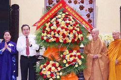 Chủ tịch Quốc hội Trần Thanh Mẫn chúc mừng Đại lễ Phật đản tại TP. Hồ Chí Minh