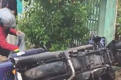 Tai nạn khi lái xe môtô phân khối lớn, hai cha con thương vong