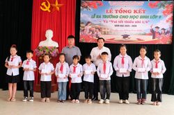 Phó Chủ tịch HĐND tỉnh Bế Minh Đức tặng quà Tết Thiếu nhi 1/6 tại xã Đức Long