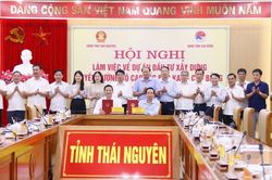 Đoàn công tác của tỉnh làm việc với tỉnh Thái Nguyên về Dự án đầu tư xây dựng tuyến đường bộ cao tốc Bắc Kạn - Cao Bằng