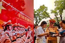 Phân luồng giao thông phục vụ Cuộc thi video clip 'Tổ quốc bình yên'