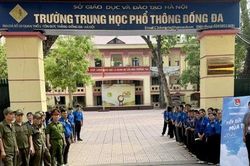 Phường Ô Chợ Dừa huy động nhiều lực lượng hỗ trợ thí sinh thi vào lớp 10
