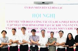 Xã Hòa Lạc cam kết bàn giao 100% mặt bằng cho Dự án Trường Đại học Việt Nhật trước 30-6