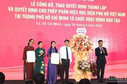 Thành lập Phân hiệu Học viện Phụ nữ Việt Nam tại Thành phố Hồ Chí Minh