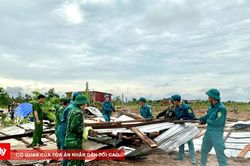 Giông lốc gây thiệt hại tại các xã biên giới tỉnh Đắk Lắk