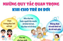Những quy tắc quan trọng khi cho trẻ đi bơi