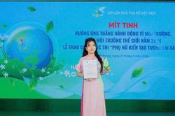 Cô giáo trẻ kiến tạo tương lai xanh