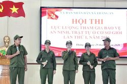 Thăng An tổ chức hội thi lực lượng tham gia bảo vệ an ninh, trật tự ở cơ sở giỏi năm 2026