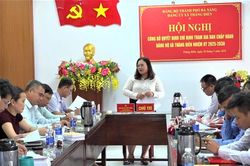 Xã Thăng Điền bàn phương án sắp xếp thôn, tổ dân phố