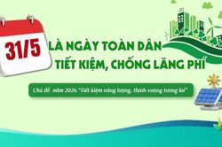 31/5 là Ngày toàn dân tiết kiệm, chống lãng phí