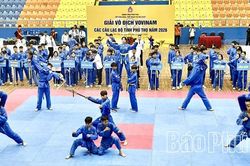Gần 100 vận động viên tham gia Giải vô địch Vovinam các câu lạc bộ tỉnh Phú Thọ