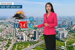 Dự báo thời tiết tối | 30/05/2026