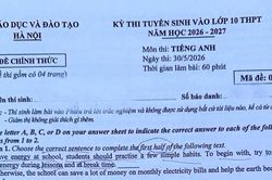 Đề Tiếng Anh thi lớp 10 Hà Nội năm 2026