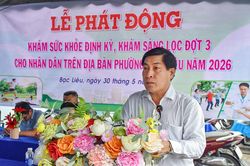 Cà Mau ra quân khám sàng lọc sức khỏe cho người dân đợt 3