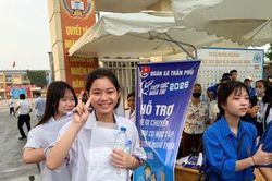 Thí sinh xã Trần Phú hoàn thành môn thi đầu tiên vào lớp 10 THPT công lập
