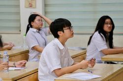 Sĩ tử Hà Nội tự tin bước vào kỳ thi tuyển sinh lớp 10