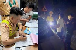 Tài xế khóa cửa, chui ra ghế sau ngủ để 'né' kiểm tra nồng độ cồn