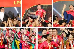 Công an Hà Nội FC mừng ngôi vô địch đầy cảm xúc
