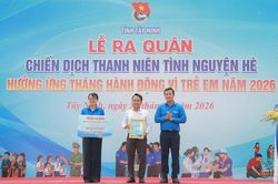 Tây Ninh ra quân Chiến dịch Thanh niên tình nguyện hè với nguồn lực hơn 6 tỉ đồng
