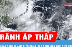 Rãnh áp thấp hoạt động ở Nam Biển Đông, tác động đến thời tiết Nam bộ